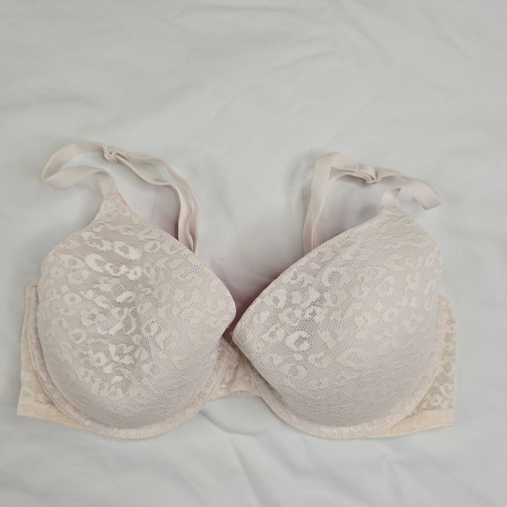 Light Pink Lace Push-Up Bra - Women Intimates